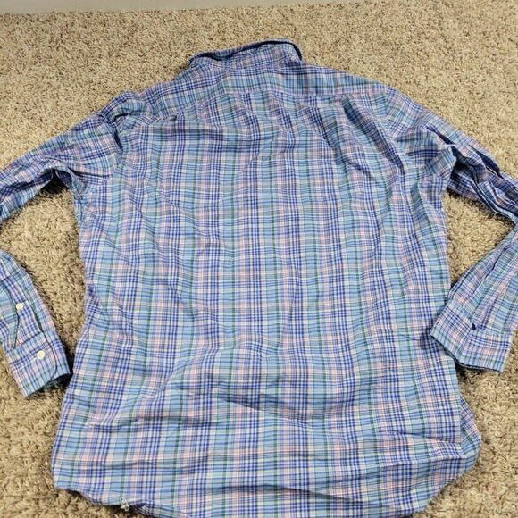 Polo Ralph Lauren Shirt Mens Large Colorful Plaid Button Up Long Sleeve Preppy - Picture 5 of 7